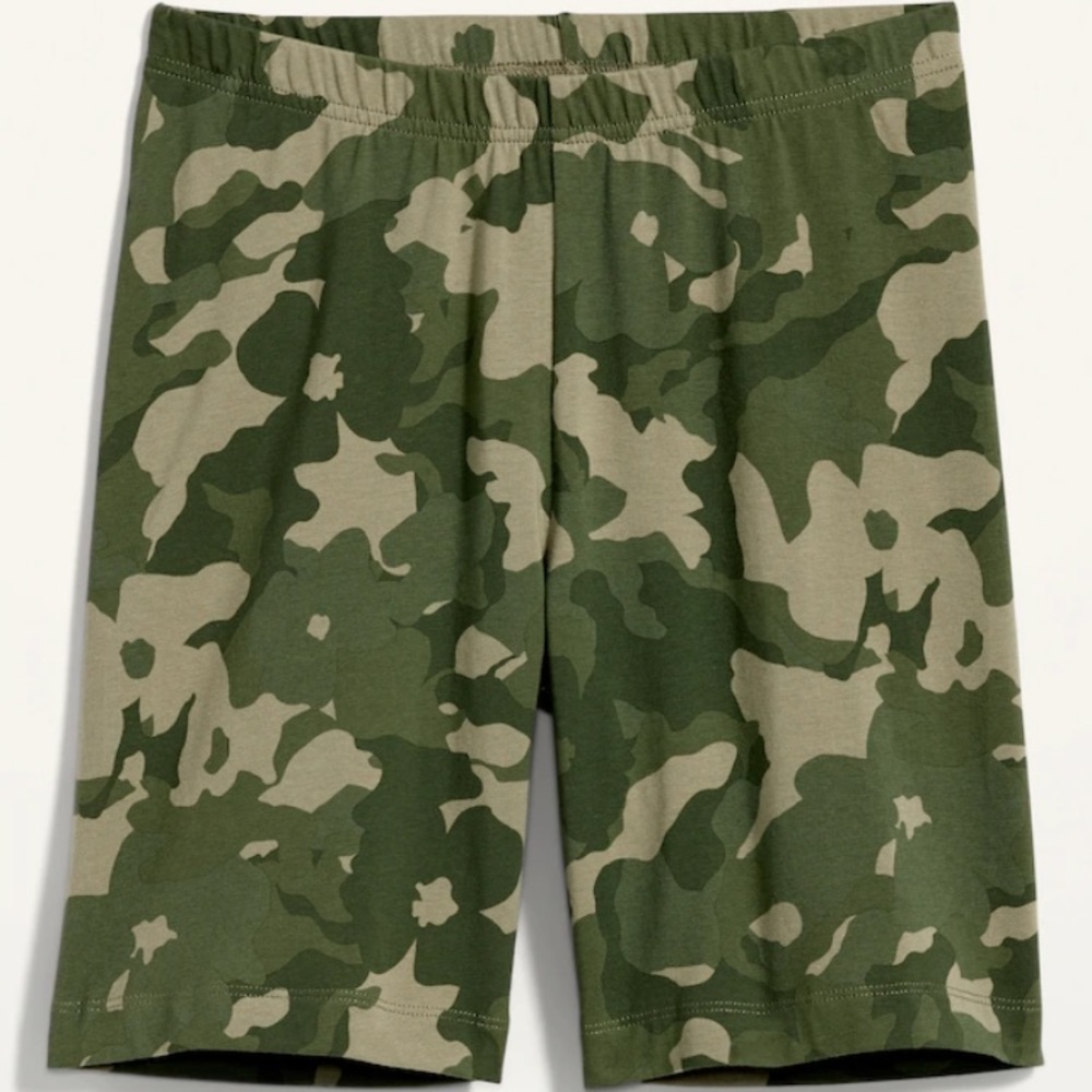 High-Rise Army Bike Shorts